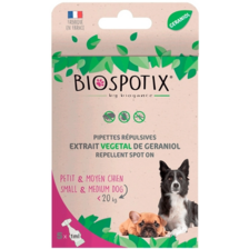 BIOGANCE Biospotix pipety pre malé a stredné psy do 20 kg s repelentným účinkom 5 x 1ml
